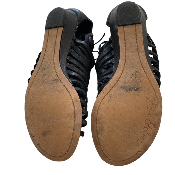 Black Gladiator Sandals - Picture 6 of 9